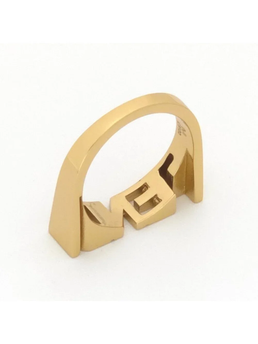 Fendi Letter Ring Logo M Gold